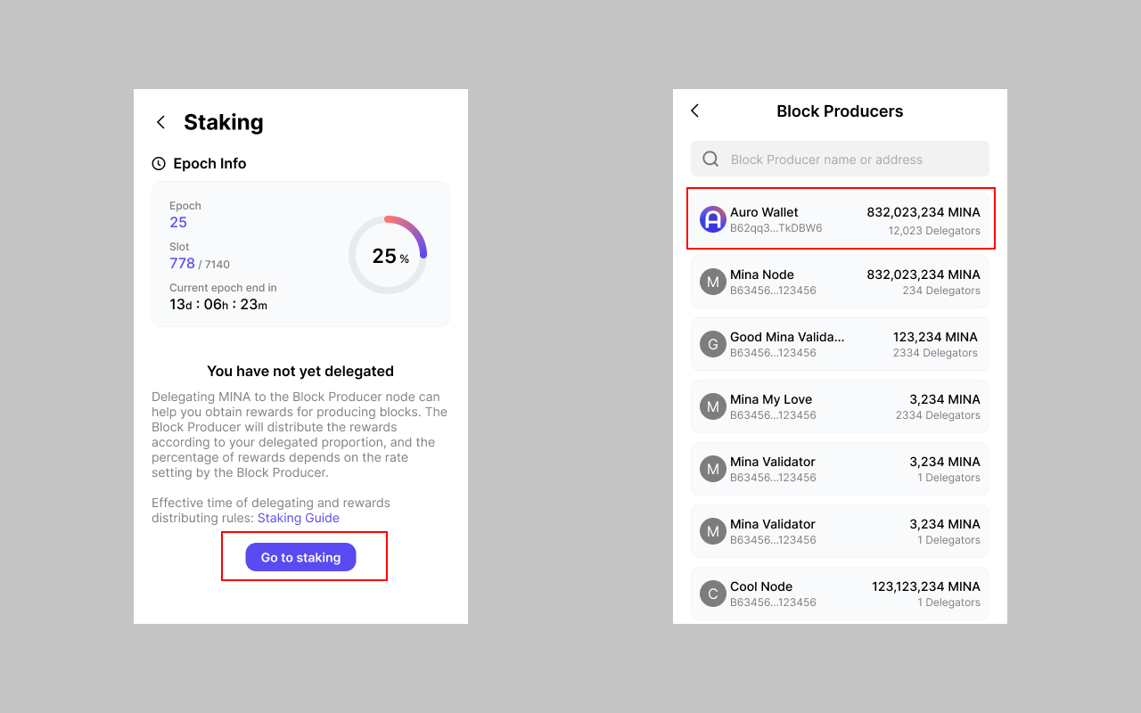 Staking Info